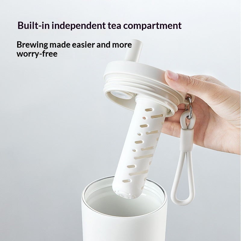 Portable ceramic travel coffee mug
