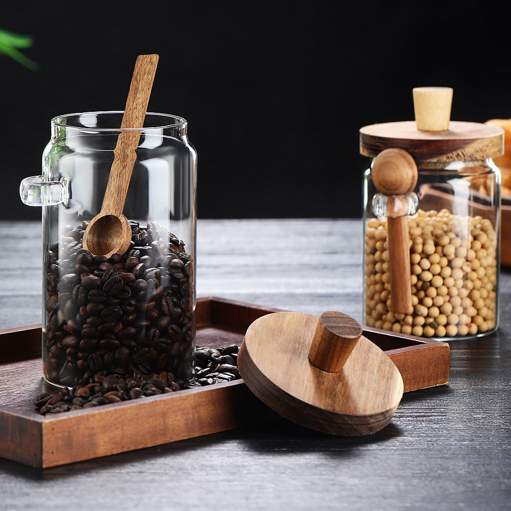 Apothecary Glass Storage Jars — Set of 6