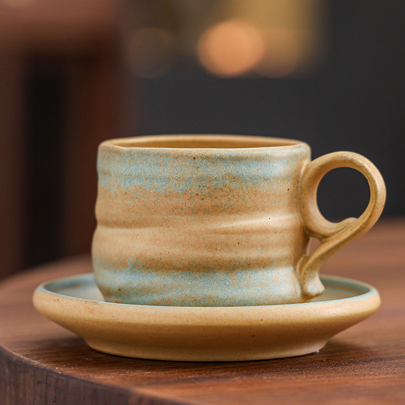 Nordic Ceramic Coffee Cup & Saucer Set