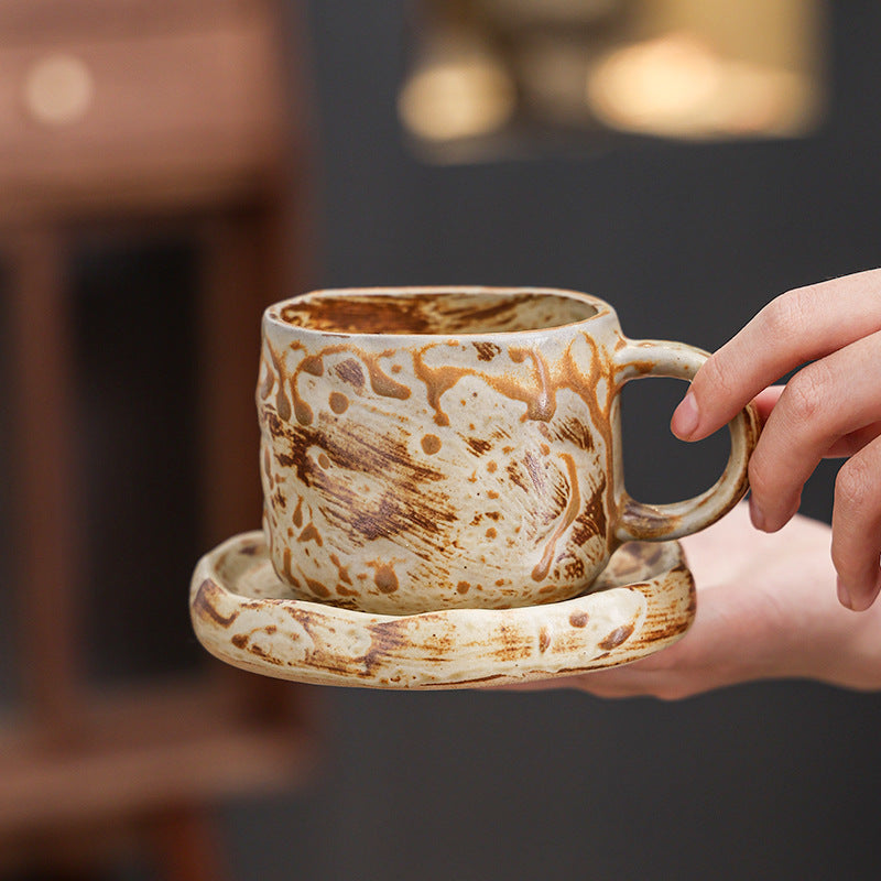 Nordic Ceramic Coffee Cup & Saucer Set