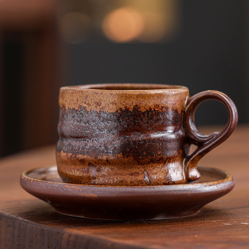 Nordic Ceramic Coffee Cup & Saucer Set