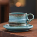 Nordic ceramic coffee cup and saucer