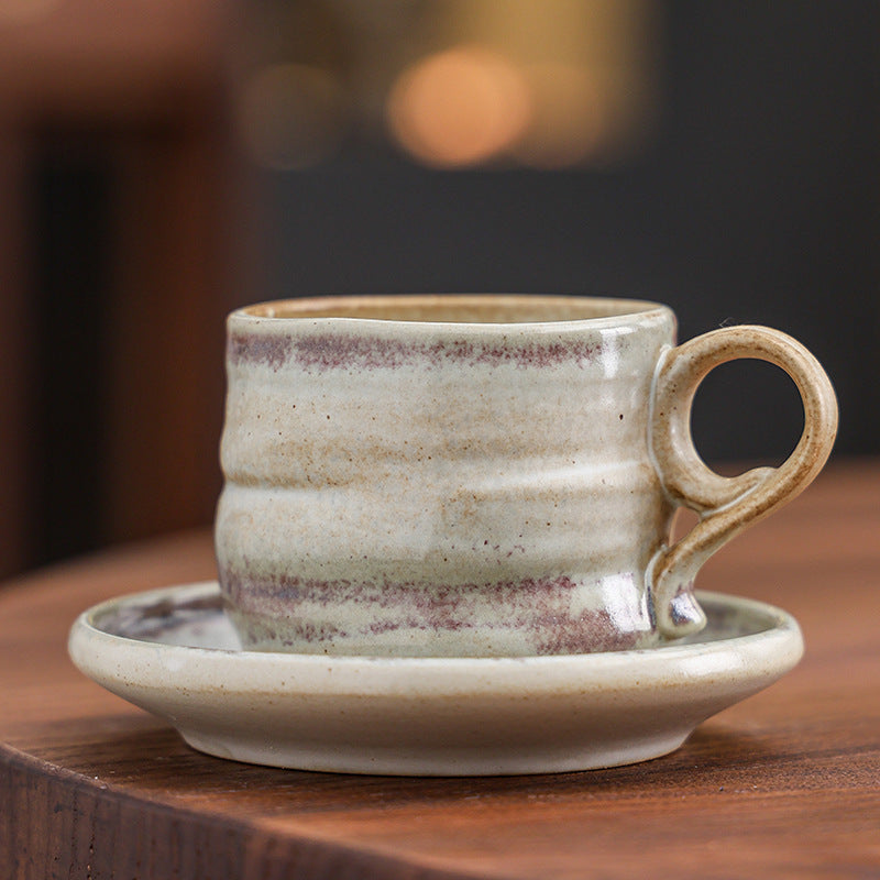Nordic Ceramic Coffee Cup & Saucer Set