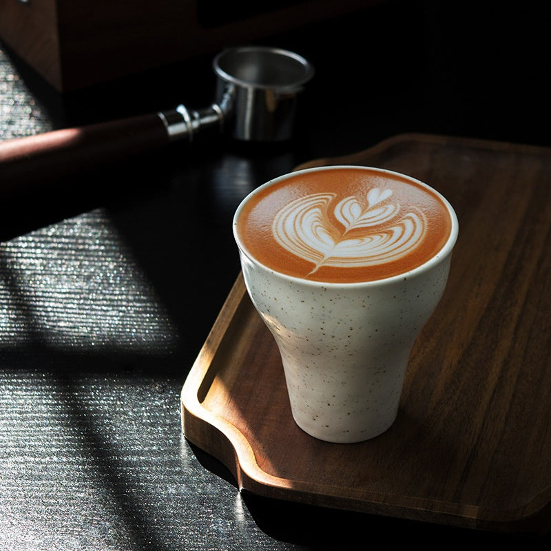 Ink-Splashed Ceramic Latte Mug