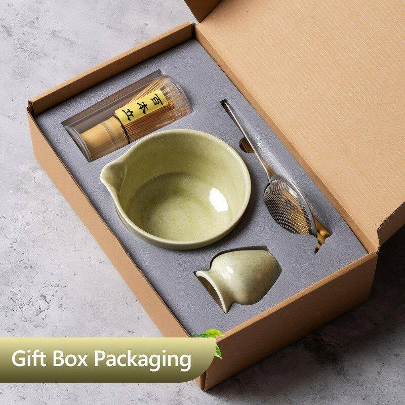 Traditional Matcha Set — Bamboo Whisk + Ceramic Bowl